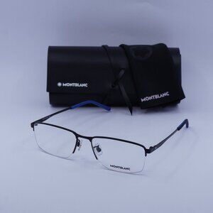 Montblanc MB0107O 001 Rectangle Eyeglasses – Black 56mm